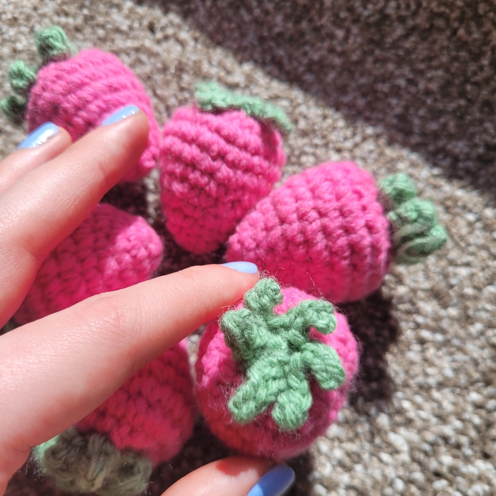 Crochet Strawberry Set - Picture 3 of 5